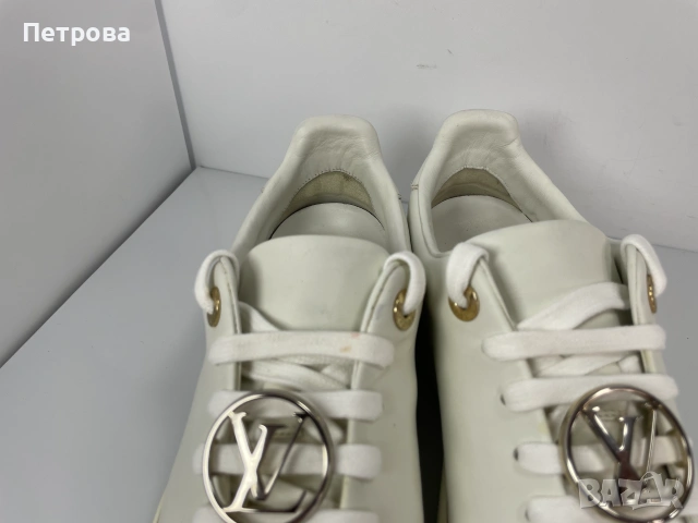 Louis Vuitton Frontrow Кожени маратонки 37 ОРИГИНАЛ, снимка 4 - Маратонки - 55221083