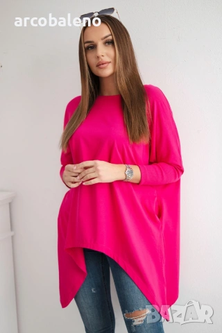 Дамска блуза oversize, 12цвята , снимка 13 - Блузи с дълъг ръкав и пуловери - 47813619