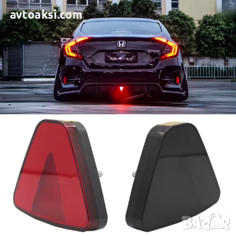 Спортен трети стоп тип F1 / LED триъгълен-5521, снимка 4 - Аксесоари и консумативи - 54691142