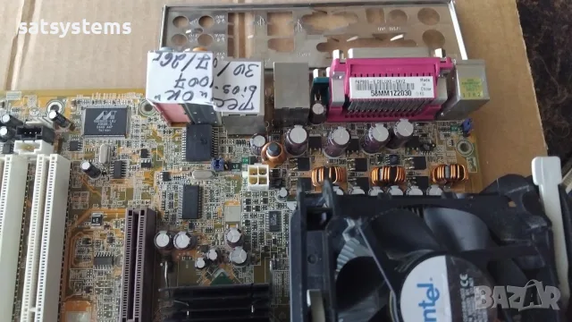 Дънна платка Asus P4P800-E Deluxe Socket 478 CPU+FAN+RAM, снимка 7 - Дънни платки - 55481136