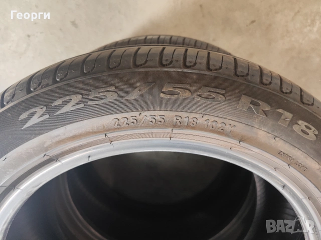 2бр.летни гуми 225/55/18 Pirelli, снимка 4 - Гуми и джанти - 54170516