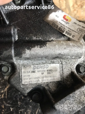 Компресор за климатик Denso 447220-6363 за Toyota Corolla 2.0 D4D (2006), снимка 2 - Части - 54362103