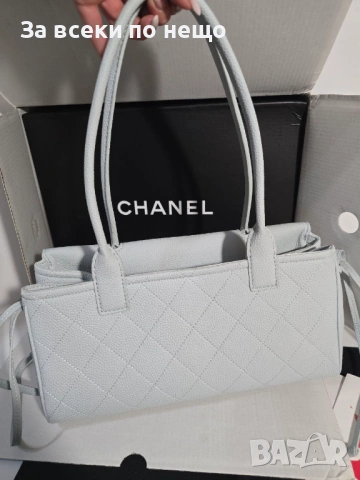 Chanel 26S Baguette Дамска Бяла Чанта Код Brand Luxury Fashion, снимка 7 - Чанти - 54952960