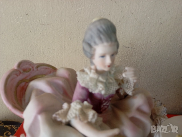 Порцеланова статуетка,композиция, снимка 2 - Други ценни предмети - 54075768