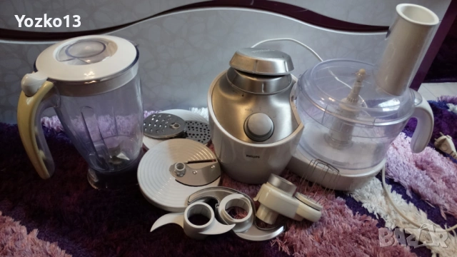 Кухненски робот Philips HR7765 - в добро състояние с приставки 800W