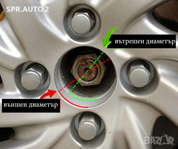 Капачки за джанти за Volkswagen Audi Bmw Mercedes Subaru Kia Volvo Oz Dacia Ford Seat Skoda Citroen , снимка 17 - Аксесоари и консумативи - 36958619