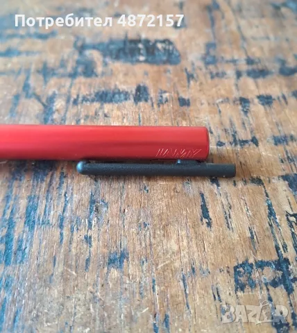 механичен молив Лами Lamy Tipo 0.7 мм графит червен рядък модел, снимка 5 - Ученически пособия, канцеларски материали - 55577018