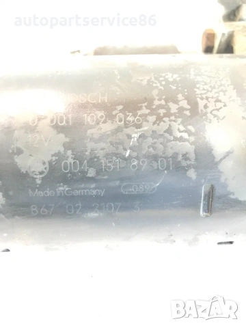Стартер Bosch за Mercedes Sprinter 312 (1998) 0001109036 0041518901, снимка 2 - Части - 55230651