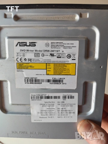 DVD записвачка ASUS DRW-24F1ST  SATA, Черна, снимка 2 - Други - 54818894