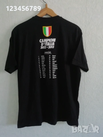 Juventus Nike 2012-2013 оригинална памучна черна шампионска тениска Ювентус Campioni d'Italia , снимка 2 - Тениски - 53222797