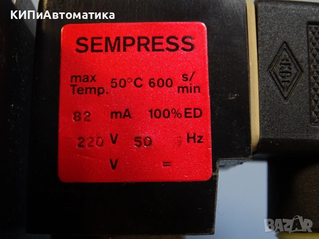 Пневматичен разпределител SEMPRESS VAB 414-OR 220V/50Hz pneumatic solenoid valve, снимка 4 - Резервни части за машини - 54508023