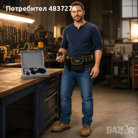 Комплект триони за дупки за дърво и гипсокартон+подарък работна чанта, снимка 4 - Триони и циркуляри - 55571331