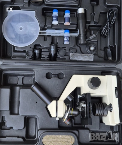 микроскоп Bresser Biolux NV (20x-1280x) с PC Камера, снимка 3 - Медицинска апаратура - 54186894