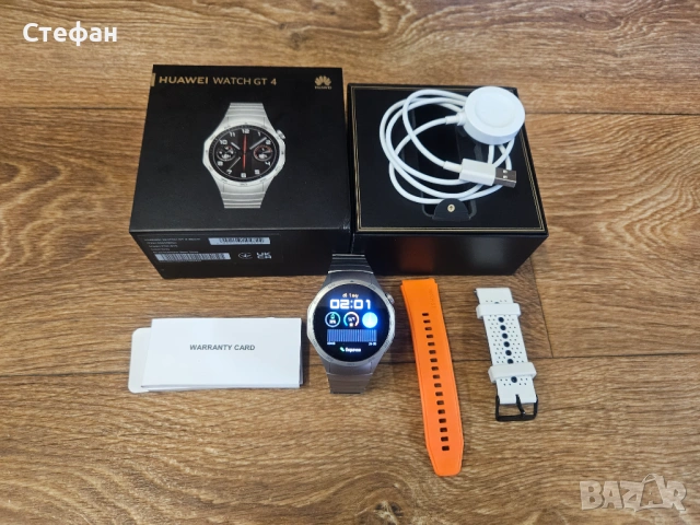 Смарт часовник Smart Watch HUAWEI WATCH GT 4 (46mm) Silver Steel – Чисто нов, Пълен комплект