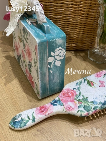 Кутия чантичка с рози!, снимка 5 - Декорация за дома - 54446483