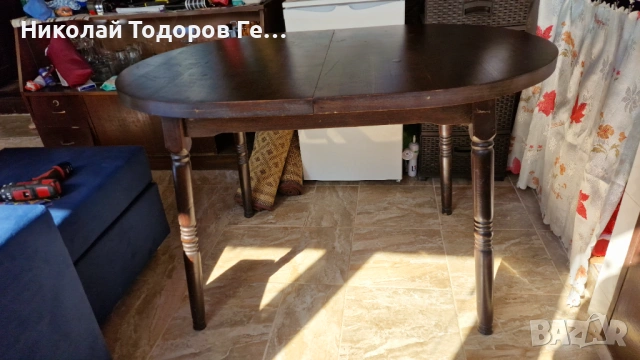 Разтегателна кухненска маса с размери 70х110(134)х71 см. 