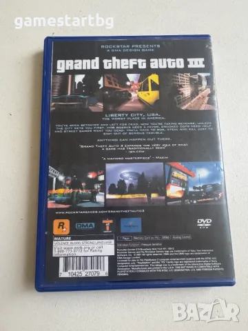 Grand Theft Auto III за PS2, снимка 2 - Игри за PlayStation - 55421620