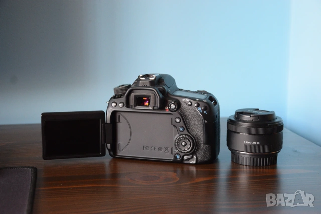 Продавам Canon EOS 80D + Canon EF 50mm f1.8 STM, снимка 2 - Фотоапарати - 55128088