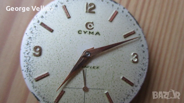 работещ механизъм Cyma 586K, с циферблат и стрелки (Omega, Longines) , снимка 3 - Други - 55105202