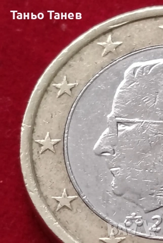 Една рядка и не често срещана Белгийска монета от Едно Евро. , снимка 3 - Нумизматика и бонистика - 53993394