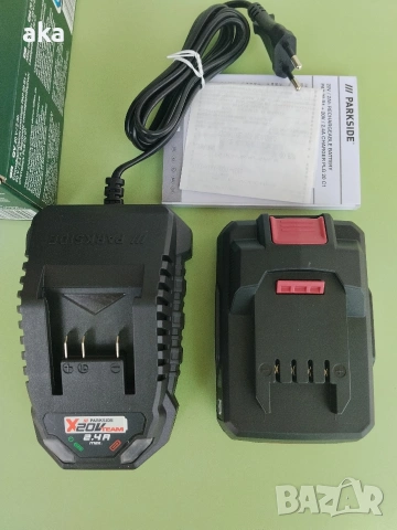 PARKSIDE акумулаторна батерия PAP20B1+20V/2.4A зарядно устр.PLG20C1-НОВИ 3Г.ГАРАНЦИЯ, снимка 2 - Друга електроника - 54750778