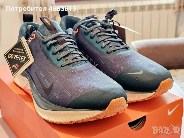 Чисто нови ! Мъжки маратонки Nike Reactx Infinity RN 4 GTX (Gore-Tex) – Номер 48.5 !, снимка 4 - Маратонки - 55366271