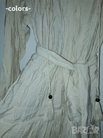 Рокля Zara слонова кост, снимка 5 - Рокли - 55138482