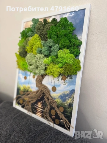 Ръчно изработени картини със скандинавски мъх, снимка 17 - Декорация за дома - 54140265