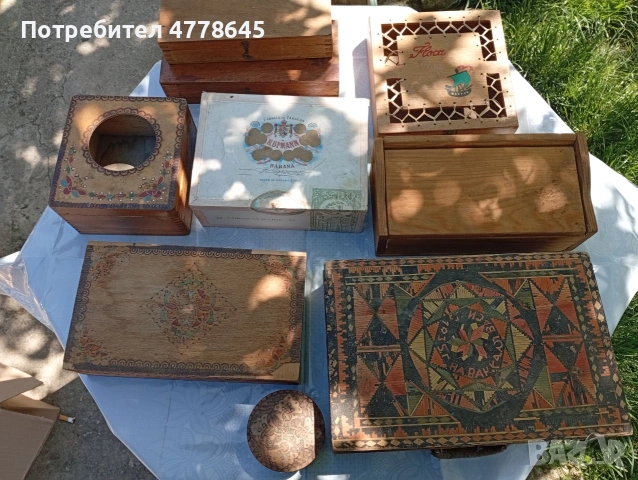 стари, ретро винтиш дървени кутии 