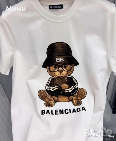 Balenciaga мъжки тениски 2 цвята, снимка 2 - Тениски - 54552213
