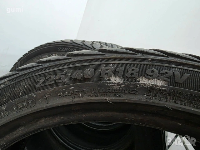 4бр зимни гуми 225/40/18 KUMHO L06014 , снимка 6 - Гуми и джанти - 54970115