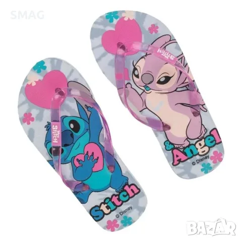 Детски лилави джапанки с дизайн lilo & stitch за момиче_1248531