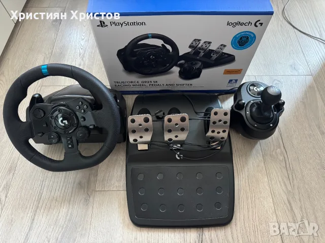 Logitech g923 SE + shifter, снимка 3 - PlayStation конзоли - 55515572