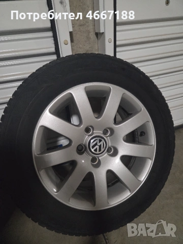 Джанти 15" 5x112 7J ET37 със зимни гуми 195/65R15 | VW AUDI SEAT SKODA, снимка 4 - Гуми и джанти - 54576829