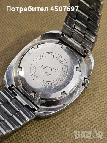 Винтидж часовник  Seiko 5 Sports 6030 (1970 г.) – Автомат, Япония, снимка 4 - Мъжки - 55147217