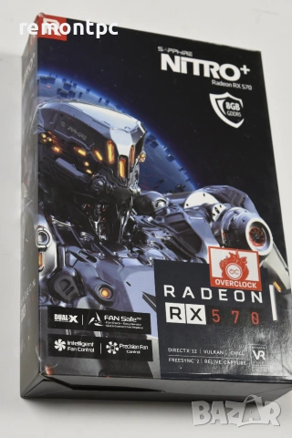 Sapphire Nitro + Radeon RX 580 8GD5 Видео карта 8 GB топ изпълнение, снимка 8 - Видеокарти - 55130424