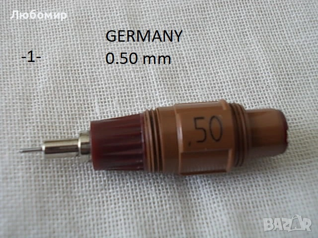 Глава с писец рапидограф Germany - списък
