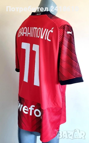 Puma Dry Cell AC Milan Zlatan Ibrahimovic  #11 Mens Size XL НОВО! ОРИГИНАЛ! Мъжка Тениска!, снимка 5 - Тениски - 54730755