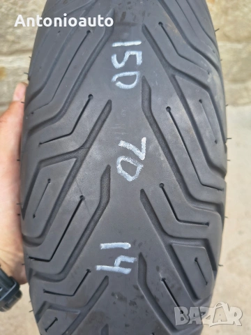 150 70 14 michelin city grip 2 задна гума гуми скутер, снимка 4 - Гуми и джанти - 55145855