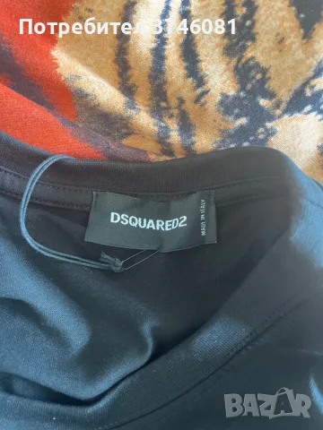 🖤 Dsquared2 тениска – черна с графичен дизайн, снимка 4 - Тениски - 55661345
