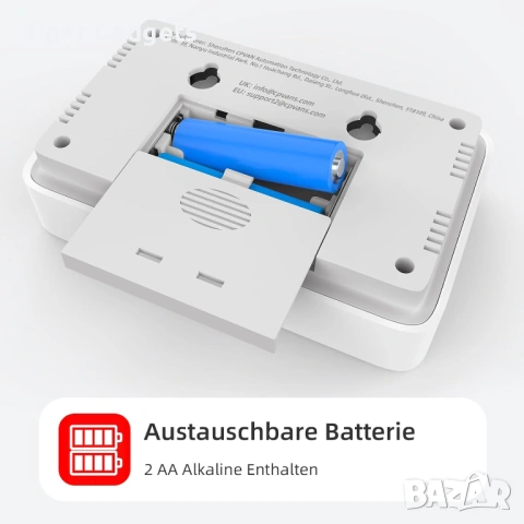 CPVAN Wireless 3-in-1 Carbon Monoxide Detector – CO детектор с температура и влажност, снимка 4 - Друга електроника - 54527058