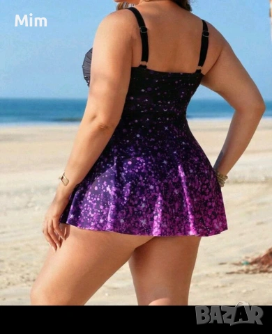  4XL Черен бански рокля и бикина , снимка 2 - Бански костюми - 54117506