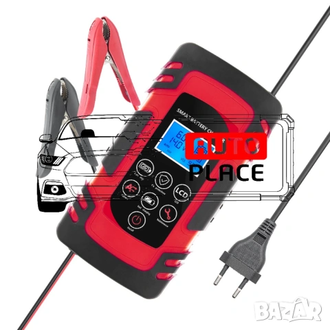 Смарт Зарядно 4AH - 100AH Smart Charger 12V/24V, снимка 2 - Аксесоари и консумативи - 53972710