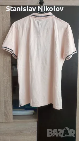 Поло тениска Sergio Tacchini stripe iconic shirt, Size L, снимка 3 - Тениски - 55587463