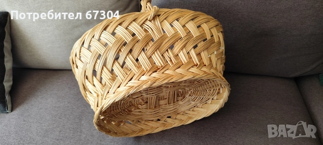 плетена кошница, снимка 4 - Декорация за дома - 54713118