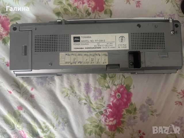 Toshiba RT-CS1 касетофон , снимка 3 - Радиокасетофони, транзистори - 55154165