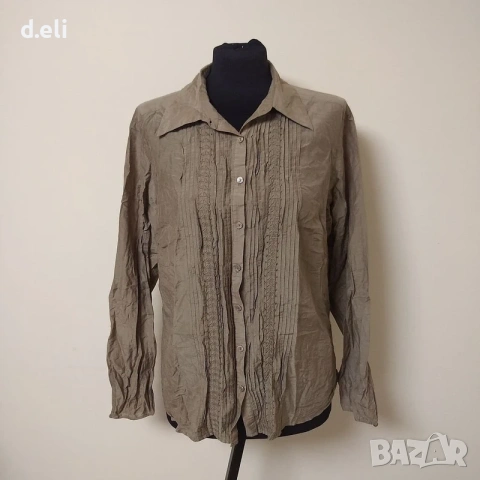Max mara Original (Marina rinaldi) Size XL Памук, Коприна, снимка 3 - Ризи - 54326754