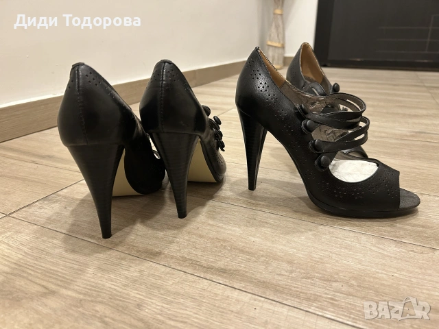 Дамски обувки без пръсти на висок ток, снимка 2 - Сандали - 55158057