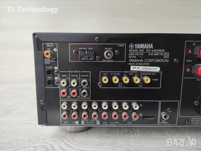 Ресивър Yamaha RX-V420RDS – 5.1-канален аудио приемник, снимка 8 - Ресийвъри, усилватели, смесителни пултове - 55309090