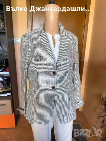 Сако райе Max Mara, 100% лен